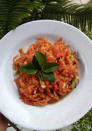 Foto resep Sayur pepaya, nampol pedesnya bikin boros nasi