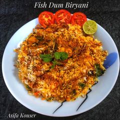 A picture of Fish Dum Biryani.