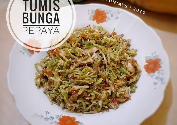 Tumis Bunga Pepaya