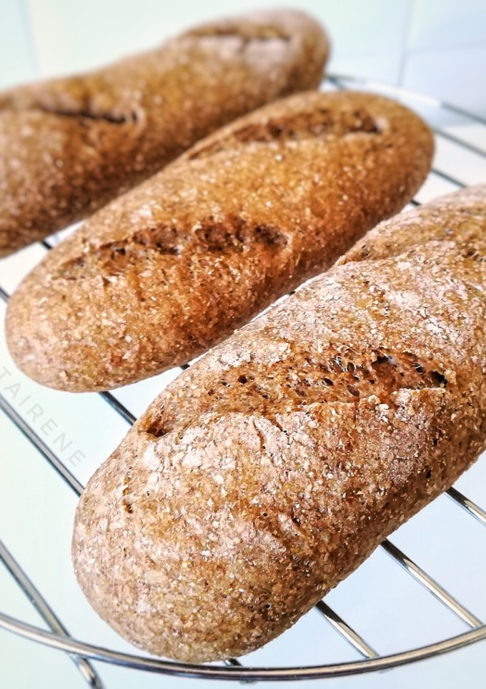 Una foto de Baguettes 100% integrales