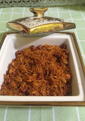 Foto resep Serundeng teri kacang