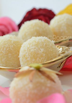 A picture of Khoa Petha (Ash gourd)Laddu.