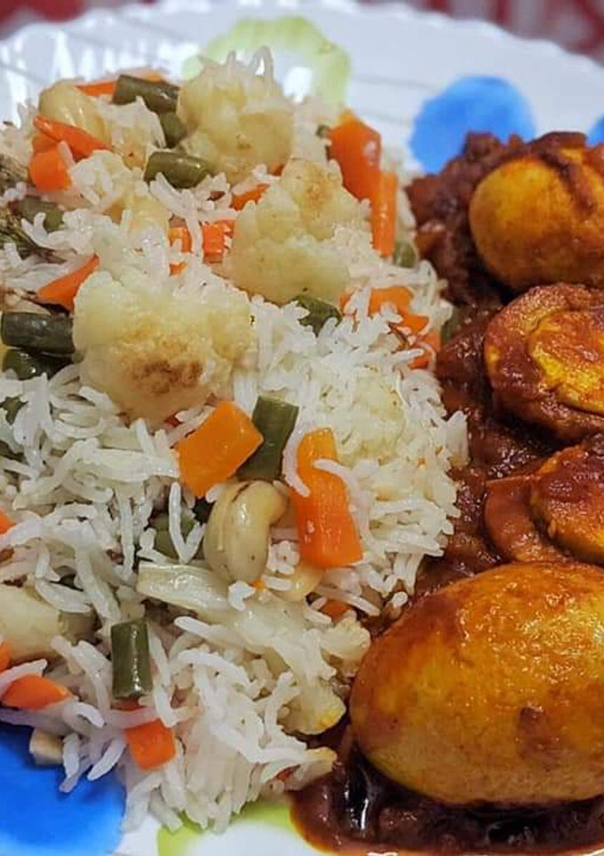 মিক্সড ভেজিটেবল পোলাও (mixed vegetable pulao recipe in Bengali) রেসিপির প্রধান ছবি