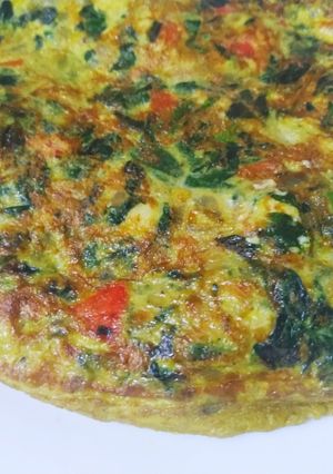 Una foto de Tortilla de vegetales 🥕🥬🥦🧅🌶️