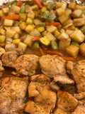 Pollo al horno con verduras 😋