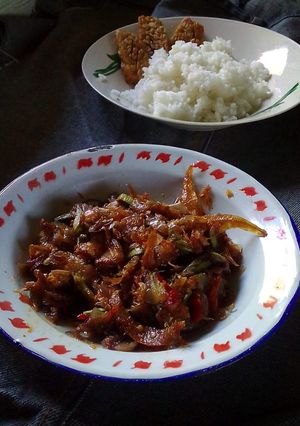 Foto resep Sambel bawang ikan asin + pete