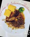 Sườn cừu áp chảo với giấm balsamic