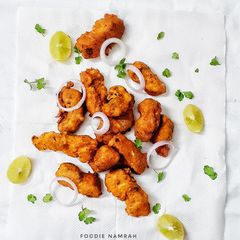 A picture of Fish koliwada/ Fish fritters.