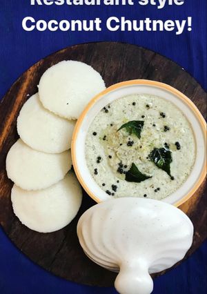 A picture of Restaurant style Coconut Chutney.