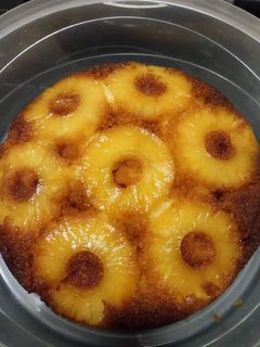 Une photo de Gâteau caramélisé renversé à l'ananas