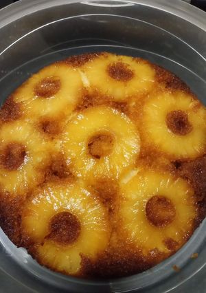 Une photo de Gâteau caramélisé renversé à l'ananas