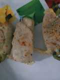 Rollos de pechuga de pollo rellena al horno