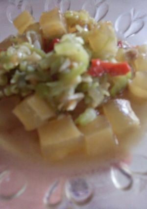 Foto resep Tumis kulit sapi labu siam