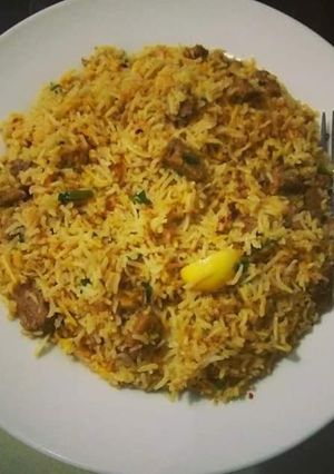 A picture of Left Over Kofta Biryani😋🍲.
