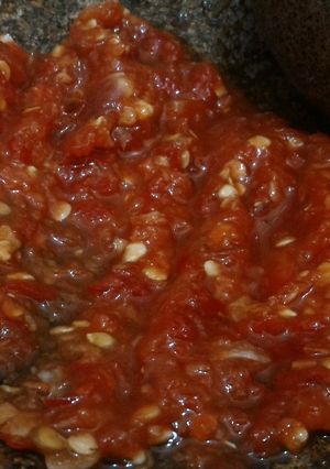 Foto resep Sambel tomat pedas manis