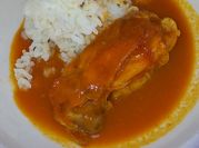 Una foto de muslo de pollo a la coca cola