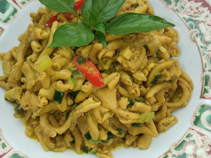 Cara Mudah Membuat Resep Usus ayam bumbu kuning yang Sempurna Anti Ribet, Uenak Banget