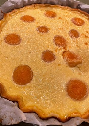 Une photo de Tarte aux abricots/crème