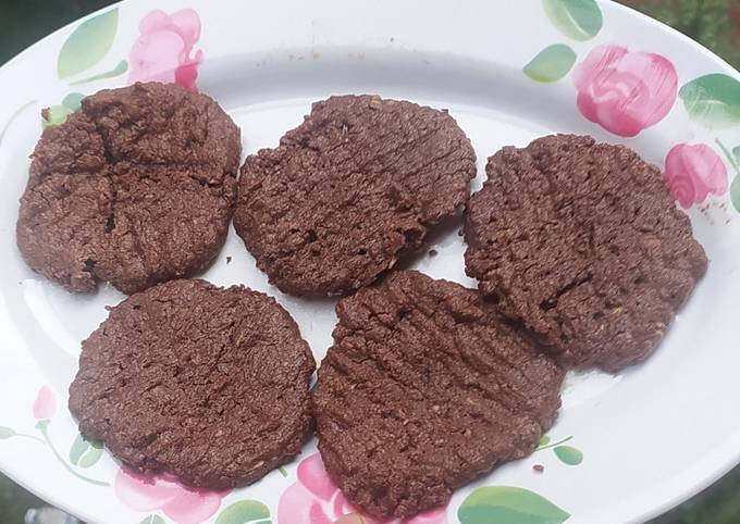 Bagaimana Membuat Oat chocolate cookies teflon, Sempurna