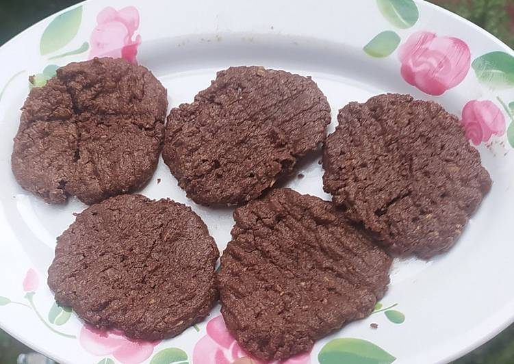 Mudah Cepat Memasak Oat chocolate cookies teflon Sedap