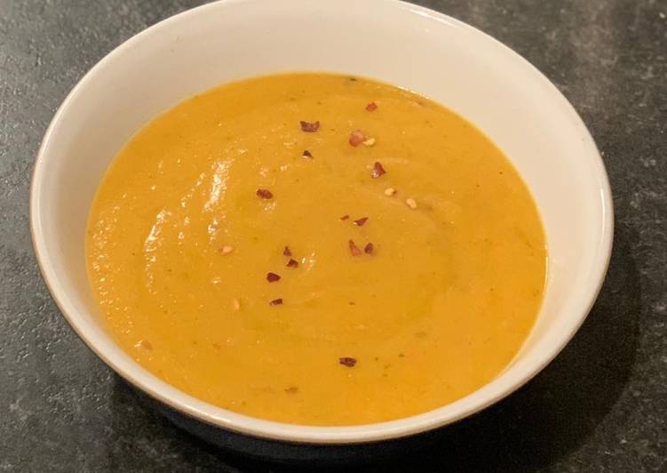 Easiest Way to Prepare Super Quick Homemade Parsnip &amp; Carrot creamy soup