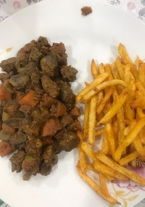 صورة لوصفة كبده دجاج