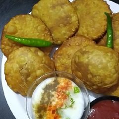 A picture of Moong Dal Kachori (Flaky and Tasty).