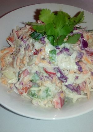 A picture of Coleslaw with Creamy Dressing.