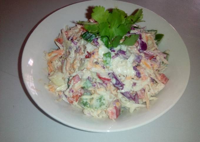 Step-by-Step Guide to Prepare Quick Coleslaw with Creamy Dressing by Ogechukwu Mbanugo