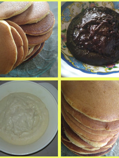 Foto resep Dorayaki isi selai keju dan coklat
