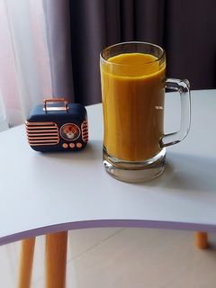 Hình của món Sữa ĐẬU ĐỎ mix táo đỏ, kỷ tử.