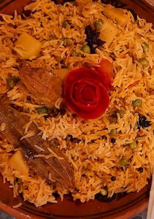 A picture of 🍲🍲Muttor pulao🍲🍲.