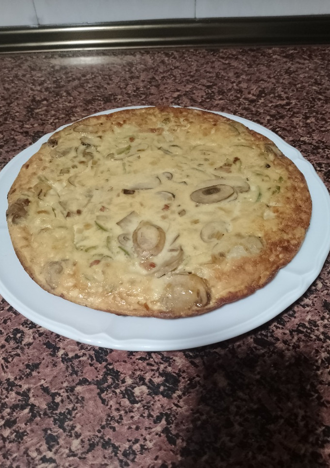 Una foto de Frittata de verduras y bacon
