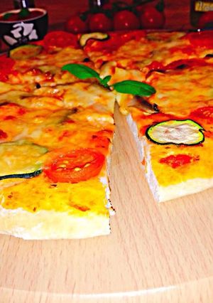 O poză a rețetei Pizza cu dovlecel.