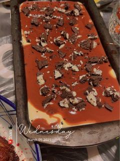 صورة لوصفة حلى طبقات النوتيلا والاوريو😋