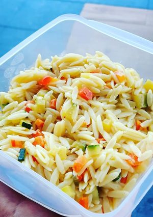 Une photo de Orzo aux légumes