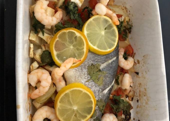 Recipe of Perfect Middle Eastern inspired baked fish 🐟