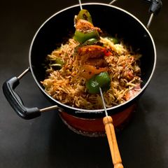 Chicken Tikka Pulao A picture of Chicken Tikka Pulao.