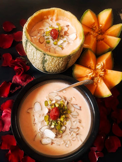 खरबूजा की बासुंदी (kharbooja ki basundi recipe in Hindi) रेसिपी मुख्य फोटो