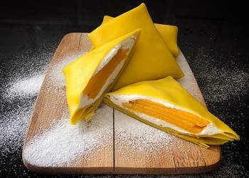 The New Way Making Recipe Mango Pancake Delicious