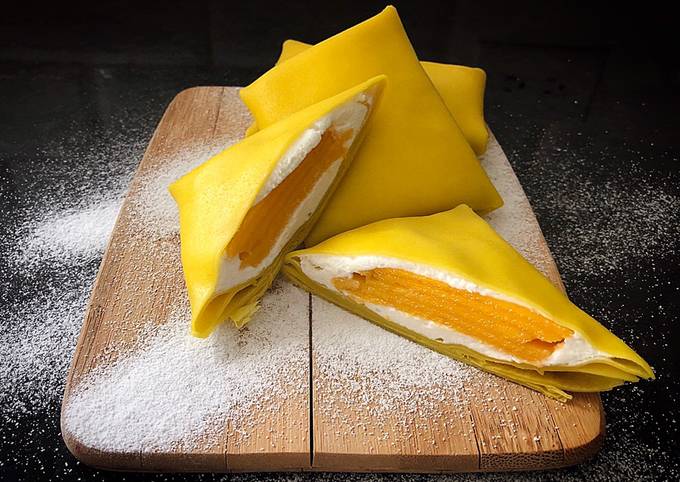 Simple Way to Prepare Super Quick Homemade Mango Pancake