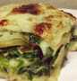 Resep Creamy Lasagna with Spinach Mushroom Gratin and Chicken Leftover Simpel