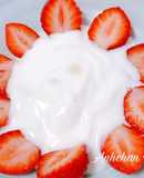 Sữa chua mix dâu tây