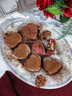 Foto resep Mochi Redvelvet isi Wafer Karamel (Tanpa Tepung Ketan dalam gr) #572