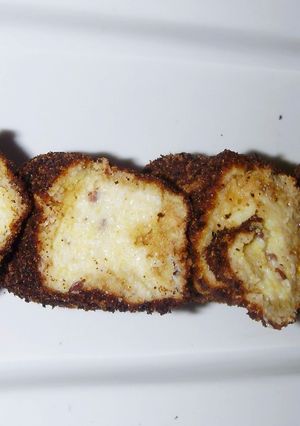 Una foto de Polenta frita