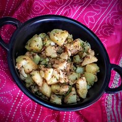 A picture of Fasting Jeera aloo.