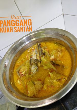Foto resep Ikan panggang kuah santan