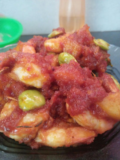 Foto resep Balado udang kentang pete