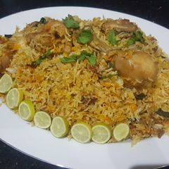 Chicken biryani A picture of Chicken biryani.
