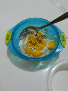 Foto resep Mango sticky oat (mpasi)